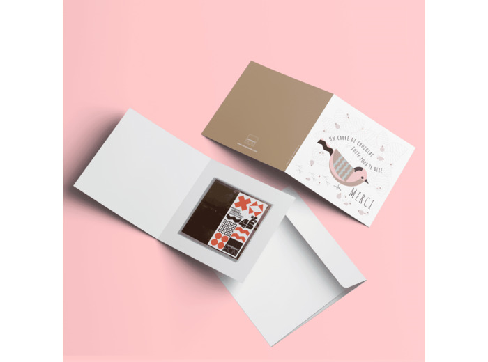 Chococarte «Amitiés» - Chocolat au lait