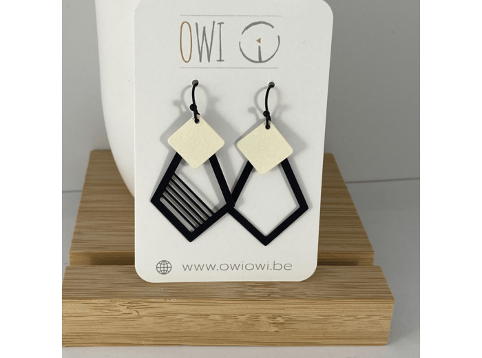 Boucles d'oreilles ivoire