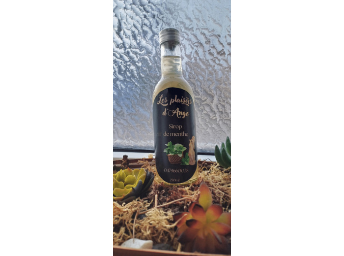 Sirops naturel de menthe fraîche
