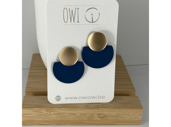 Boucles d'oreilles bleu royal