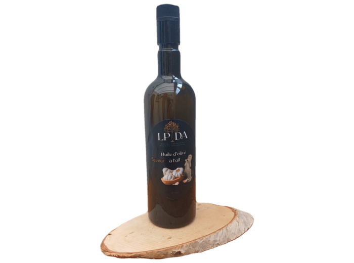 Huile d'olive bio à l'ail