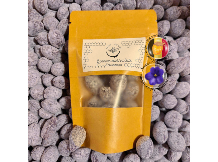 Bonbons au miel et violette