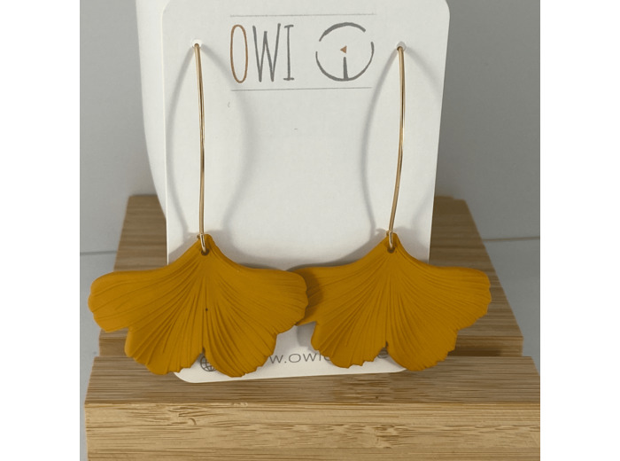 Boucles d'oreilles ocre