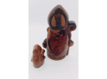 Saint-Nicolas surprise chocolat au lait et spéculoos 10cm - La femme du chocolatier