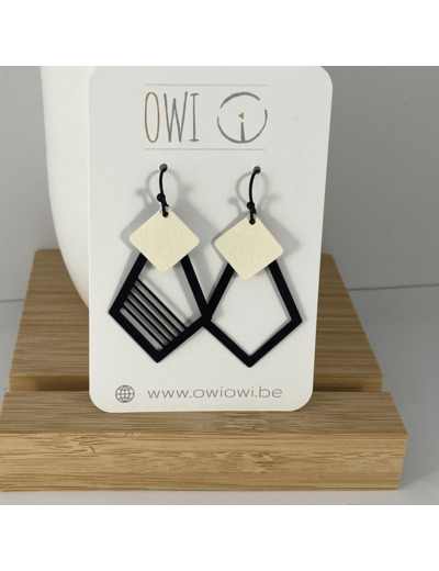 Boucles d'oreilles ivoire