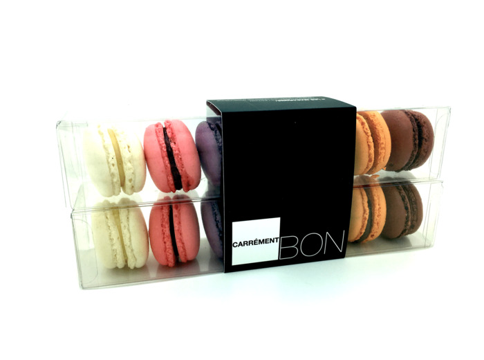 Macarons - Etui double 14 pces