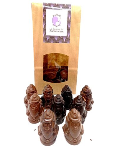 Les pralines Père Noël (200gr.) - La femme du chocolatier